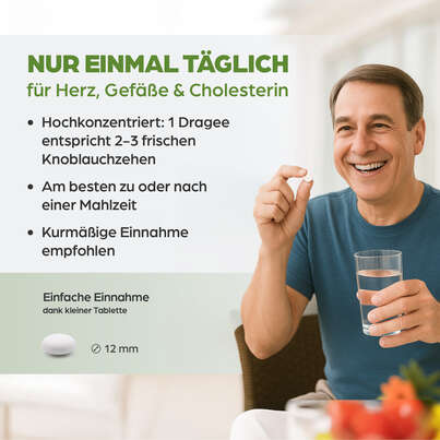 Sie sehen eine Packung Dr. Böhm Knoblauch nur 1 Dragee täglich, Produktbild: 05 Dr. Böhm Knoblauch nur 1 Dragee täglich, A-Nr.: 1520316 - 05