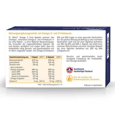 Dr. Böhm Omega 3 forte, A-Nr.: 3039505 - 06