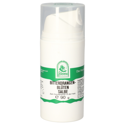 Sie sehen eine Packung BITTERORANGENBLUETEN SALBE 90 G, Produktbild: 01 BITTERORANGENBLUETEN SALBE 90 G, A-Nr.: 5613517 - 01
