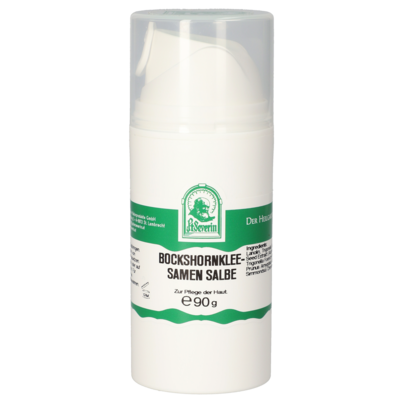 Sie sehen eine Packung BOCKSHORNKLEESAMEN SALBE 90 G, Produktbild: 01 BOCKSHORNKLEESAMEN SALBE 90 G, A-Nr.: 5613569 - 01