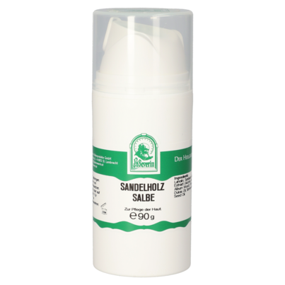 Sie sehen eine Packung SANDELHOLZ SALBE 90 G, Produktbild: 01 SANDELHOLZ SALBE 90 G, A-Nr.: 5704131 - 01