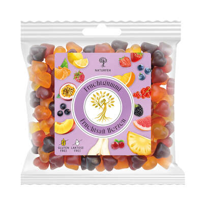 Sie sehen eine Packung Naschlabor Fruchtgummi Herzen, Produktbild: 01 Naschlabor Fruchtgummi Herzen, A-Nr.: 5424503 - 01