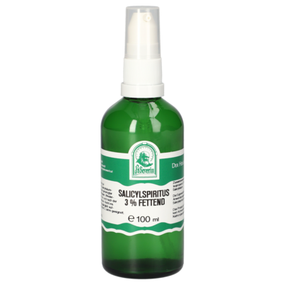 Sie sehen eine Packung SALICYLSPIRITUS 3% FETTEND 100 ML, Produktbild: 01 SALICYLSPIRITUS 3% FETTEND 100 ML, A-Nr.: 5778247 - 01