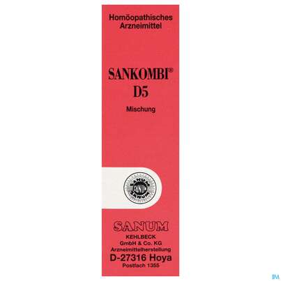 Sie sehen eine Packung Sankombi Tropfen D5 10ml, Produktbild: 02 Sankombi Tropfen D5 10ml, A-Nr.: 0992036 - 02