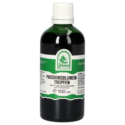 Sie sehen eine Packung PASSIONSBLUMEN TROPFEN 100 ML, Produktbild: 01 PASSIONSBLUMEN TROPFEN 100 ML, A-Nr.: 4312334 - 01