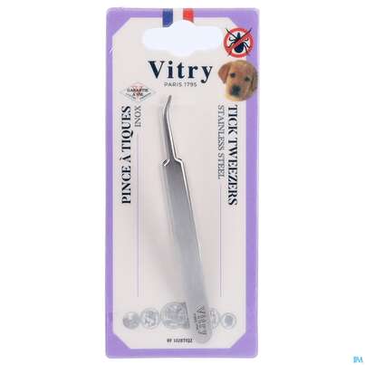 Sie sehen eine Packung Vitry Zeckenzange Inox 1pc, Produktbild: 04 Vitry Zeckenzange Inox 1pc, A-Nr.: 4633564 - 04