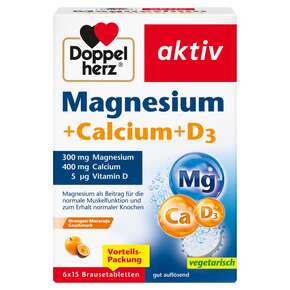 Doppelherz Magnesium + Calcium + D3 Brausetabletten, A-Nr.: 5886155 - 01