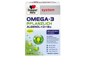 Doppelherz system OMEGA-3 PFLANZLICH Herzfunktion + Immunsystem, A-Nr.: 4766130 - 01