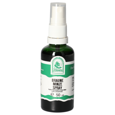 Sie sehen eine Packung BRAUNE MINZE SPRAY 50 ML, Produktbild: 01 BRAUNE MINZE SPRAY 50 ML, A-Nr.: 5831208 - 01