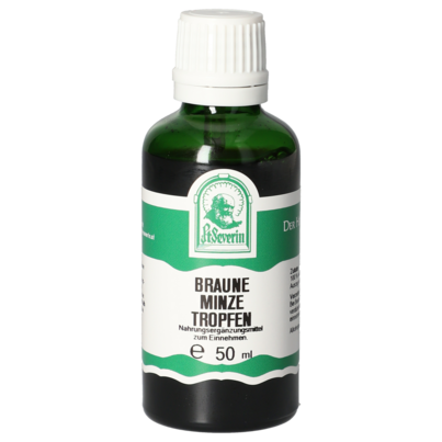 Sie sehen eine Packung BRAUNE MINZE TROPFEN 50 ML, Produktbild: 01 BRAUNE MINZE TROPFEN 50 ML, A-Nr.: 5830835 - 01
