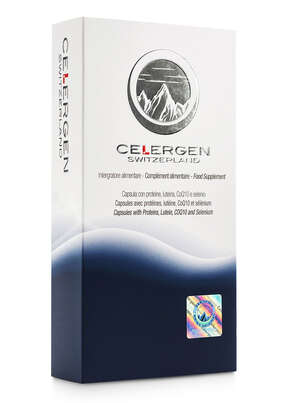 Sie sehen eine Packung Celergen Kapseln, Produktbild: 01 Celergen Kapseln, A-Nr.: 5990869 - 01