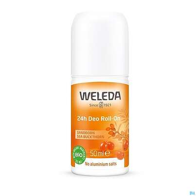 Sie sehen eine Packung Weleda Sanddorn Deo Roll-on 24h 50ml, Produktbild: 03 Weleda Sanddorn Deo Roll-on 24h 50ml, A-Nr.: 4890232 - 03