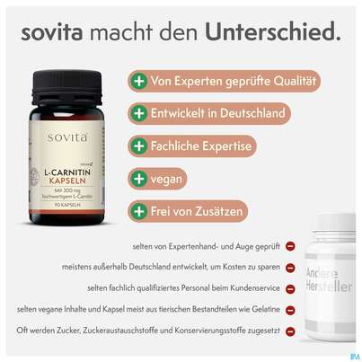 L-carnitin Kapseln Sovita 90st, A-Nr.: 3862972 - 06