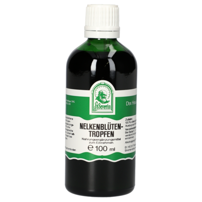 Sie sehen eine Packung NELKENBLÜTEN TROPFEN 100 ML, Produktbild: 01 NELKENBLÜTEN TROPFEN 100 ML, A-Nr.: 4376883 - 01