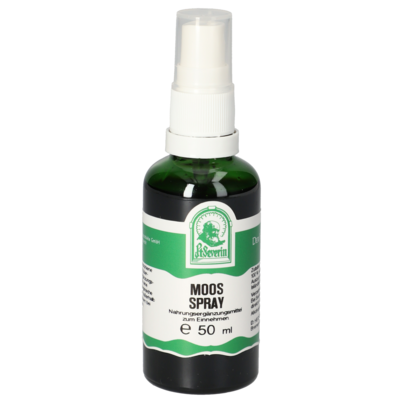 Sie sehen eine Packung MOOS SPRAY 50 ML, Produktbild: 01 MOOS SPRAY 50 ML, A-Nr.: 5758718 - 01