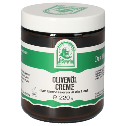 Sie sehen eine Packung OLIVENÖL CREME ST. SEVERIN 220 G, Produktbild: 01 OLIVENÖL CREME ST. SEVERIN 220 G, A-Nr.: 5748588 - 01