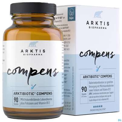 Sie sehen eine Packung Arktis Arktibiotic Pulver Compens 90g, Produktbild: 07 Arktis Arktibiotic Pulver Compens 90g, A-Nr.: 4750347 - 07
