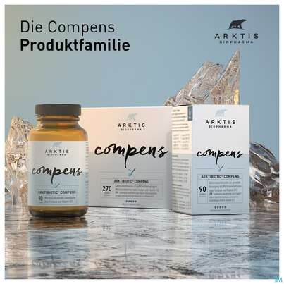 Sie sehen eine Packung Arktis Arktibiotic Pulver Compens 90g, Produktbild: 12 Arktis Arktibiotic Pulver Compens 90g, A-Nr.: 4750347 - 12