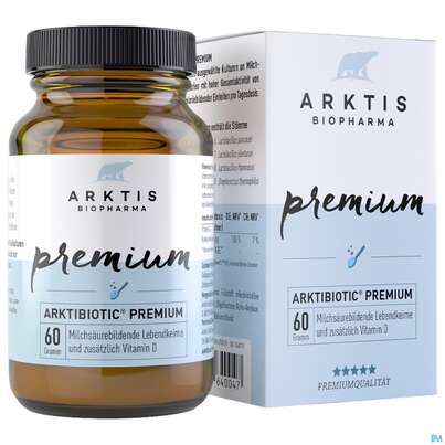 Sie sehen eine Packung Arktis Arktibiotic Pulver Premium 60g, Produktbild: 04 Arktis Arktibiotic Pulver Premium 60g, A-Nr.: 4750324 - 04