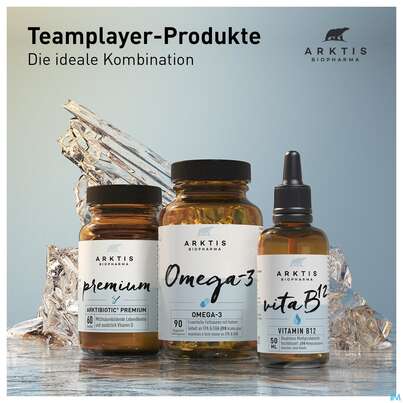 Sie sehen eine Packung Arktis Arktibiotic Pulver Premium 60g, Produktbild: 12 Arktis Arktibiotic Pulver Premium 60g, A-Nr.: 4750324 - 12