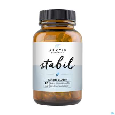 Sie sehen eine Packung Calcium +vitamin/d Kapseln -arktis Stabil 90st, Produktbild: 02 Calcium +vitamin/d Kapseln -arktis Stabil 90st, A-Nr.: 4750583 - 02