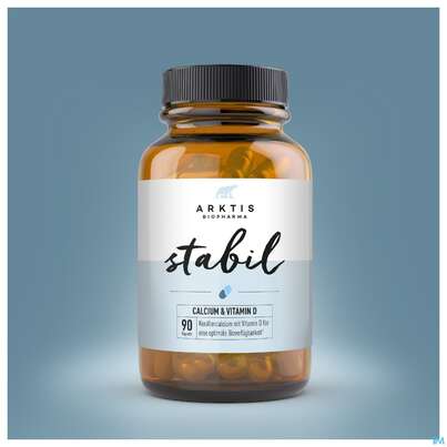 Sie sehen eine Packung Calcium +vitamin/d Kapseln -arktis Stabil 90st, Produktbild: 03 Calcium +vitamin/d Kapseln -arktis Stabil 90st, A-Nr.: 4750583 - 03