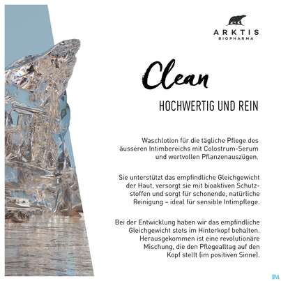 Sie sehen eine Packung Colostrum Waschlotion Arktis Clean 200ml, Produktbild: 05 Colostrum Waschlotion Arktis Clean 200ml, A-Nr.: 4750904 - 05