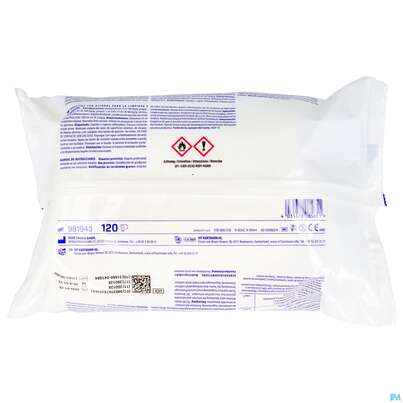 Sie sehen eine Packung Desinfektionstuecher Bacillol/30 Flaechen Sensitive Green Tissue 120st, Produktbild: 04 Desinfektionstuecher Bacillol/30 Flaechen Sensitive Green Tissue 120st, A-Nr.: 5856935 - 04