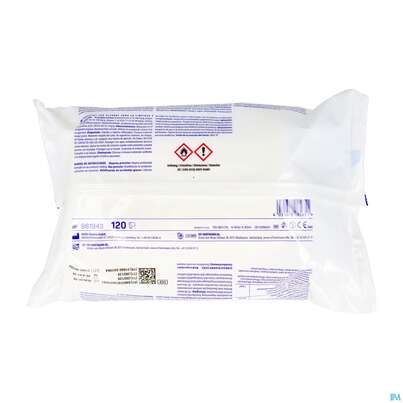 Sie sehen eine Packung Desinfektionstuecher Bacillol/30 Flaechen Sensitive Green Tissue 120st, Produktbild: 05 Desinfektionstuecher Bacillol/30 Flaechen Sensitive Green Tissue 120st, A-Nr.: 5856935 - 05