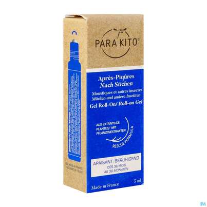 Sie sehen eine Packung Insektenschutz Para Kito Nach Stich Roll-on 5ml, Produktbild: 04 Insektenschutz Para Kito Nach Stich Roll-on 5ml, A-Nr.: 4835954 - 04