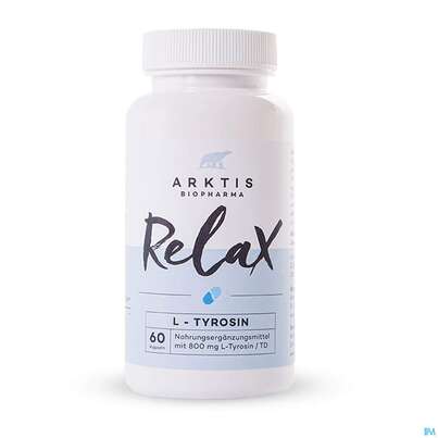 Sie sehen eine Packung L-tyrosin Kapseln Arktis Relax 60st, Produktbild: 01 L-tyrosin Kapseln Arktis Relax 60st, A-Nr.: 4750933 - 01