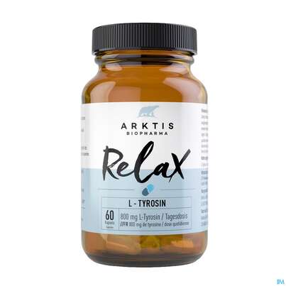 Sie sehen eine Packung L-tyrosin Kapseln Arktis Relax 60st, Produktbild: 02 L-tyrosin Kapseln Arktis Relax 60st, A-Nr.: 4750933 - 02