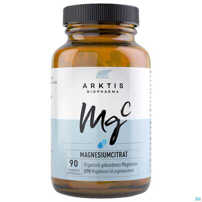 Sie sehen eine Packung Magnesium Citrat Kapseln Arktis 90st, Produktbild: 03 Magnesium Citrat Kapseln Arktis 90st, A-Nr.: 4750726 - 03