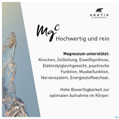 Sie sehen eine Packung Magnesium Citrat Kapseln Arktis 90st, Produktbild: 04 Magnesium Citrat Kapseln Arktis 90st, A-Nr.: 4750726 - 04