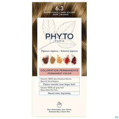 Sie sehen eine Packung Phytocolor 6.3 Dunkel Goldbraun 1pk, Produktbild: 01 Phytocolor 6.3 Dunkel Goldbraun 1pk, A-Nr.: 4899552 - 01