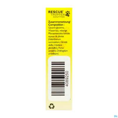 Sie sehen eine Packung Rescura Pets Tropfen Ohne Alkohol 10ml, Produktbild: 06 Rescura Pets Tropfen Ohne Alkohol 10ml, A-Nr.: 4089250 - 06