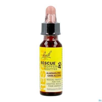 Sie sehen eine Packung Rescura Pets Tropfen Ohne Alkohol 10ml, Produktbild: 10 Rescura Pets Tropfen Ohne Alkohol 10ml, A-Nr.: 4089250 - 10