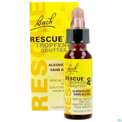 Sie sehen eine Packung Rescura Pets Tropfen Ohne Alkohol 10ml, Produktbild: 11 Rescura Pets Tropfen Ohne Alkohol 10ml, A-Nr.: 4089250 - 11