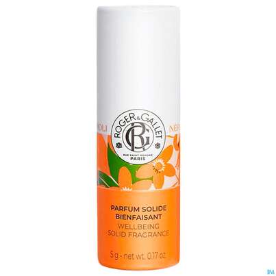 Sie sehen eine Packung Roger & Gallet Neroli Wellbeing/solid Fragrance 5g, Produktbild: 02 Roger & Gallet Neroli Wellbeing/solid Fragrance 5g, A-Nr.: 5890004 - 02