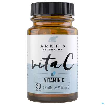 Sie sehen eine Packung Vitamin C Kapseln Arktis 30st, Produktbild: 03 Vitamin C Kapseln Arktis 30st, A-Nr.: 4750608 - 03