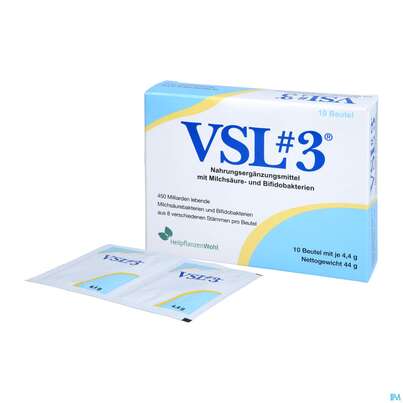 Vsl 3 Pulver Beutel 450 Milliarden +milchsaeurebakterien 10st, A-Nr.: 5461102 - 04