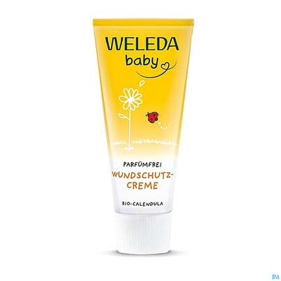 Sie sehen eine Packung Weleda Calendula Wundschutzcreme Parfuemfrei 75ml, Produktbild: 03 Weleda Calendula Wundschutzcreme Parfuemfrei 75ml, A-Nr.: 5887976 - 03