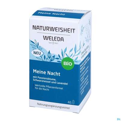 Sie sehen eine Packung Weleda Naturweisheit Meine Nacht 46st, Produktbild: 02 Weleda Naturweisheit Meine Nacht 46st, A-Nr.: 5436038 - 02