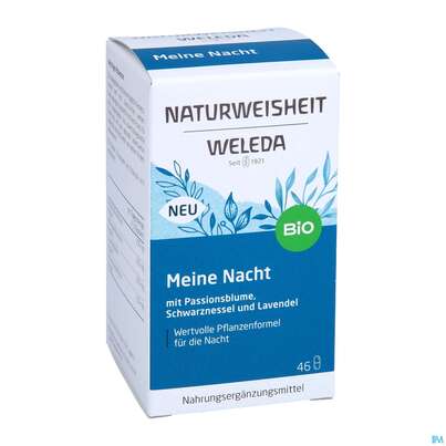 Sie sehen eine Packung Weleda Naturweisheit Meine Nacht 46st, Produktbild: 03 Weleda Naturweisheit Meine Nacht 46st, A-Nr.: 5436038 - 03