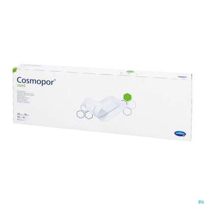Sie sehen eine Packung Wundverband Cosmopor Steril Selbstklebend 35x 10cm 25st, Produktbild: 05 Wundverband Cosmopor Steril Selbstklebend 35x 10cm 25st, A-Nr.: 1526135 - 05