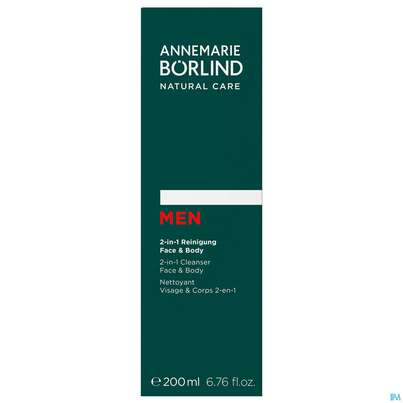Sie sehen eine Packung Boerlind Men 2-in-1 Reinigung Face +body 60165 200ml, Produktbild: 01 Boerlind Men 2-in-1 Reinigung Face +body 60165 200ml, A-Nr.: 5372775 - 01