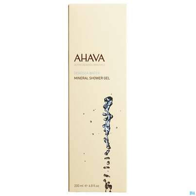 Sie sehen eine Packung Ahava Mineral Shower Gel 200ml, Produktbild: 02 Ahava Mineral Shower Gel 200ml, A-Nr.: 3945729 - 02