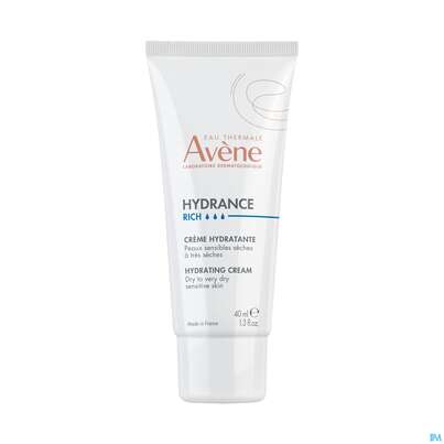 Sie sehen eine Packung Avene Hydrance Reichhaltige Feuchtig- Keitscreme 40ml, Produktbild: 07 Avene Hydrance Reichhaltige Feuchtig- Keitscreme 40ml, A-Nr.: 1505601 - 07