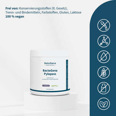 Sie sehen eine Packung NatuGena BactoGena Pylopass, Produktbild: 03 NatuGena BactoGena Pylopass, A-Nr.: 6139354 - 03