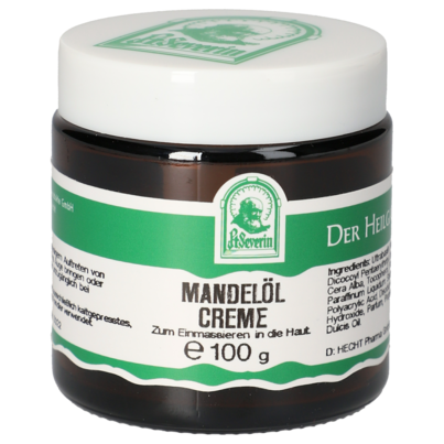 Sie sehen eine Packung MANDELÖL CREME 100 G, Produktbild: 01 MANDELÖL CREME 100 G, A-Nr.: 5748453 - 01